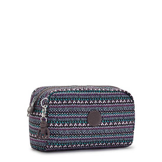 Kipling Gleam Printed Pouch Vesker Grå | NO 1076FD